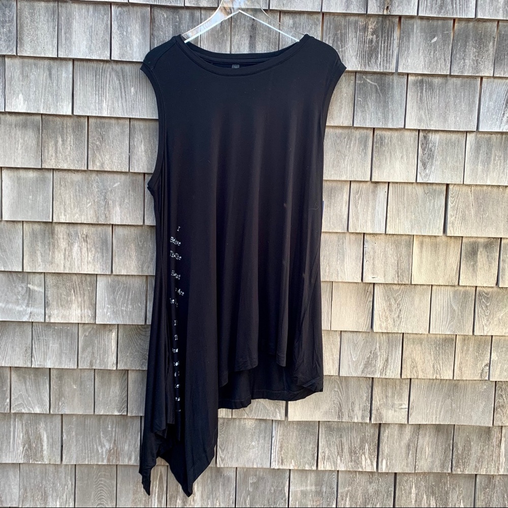 Melissa McCarthy Seven7 black knit tunic 1X NWT